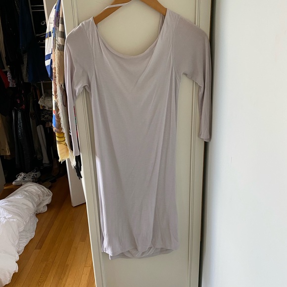Zara Purple Midi Scoop back Dress - Picture 4 of 5